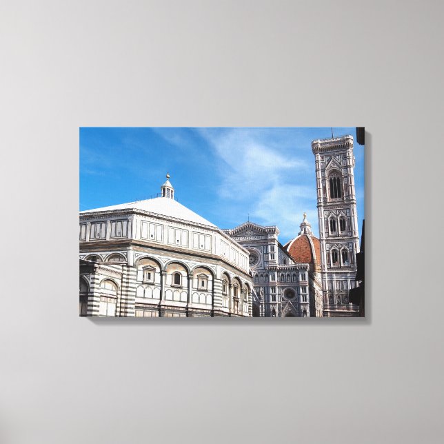 Duomo and Baptistry, Florence canvas print (Front)