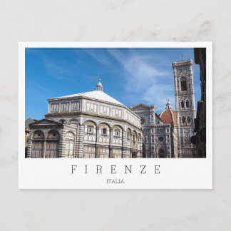 Duomo and Baptistry, Florence, Italy Postcard