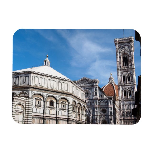 Duomo and Baptistry, Florence rectangular magnet (Horizontal)