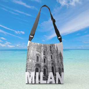 Duomo Cathedral Church of Milan, Lombardy on a Crossbody Bag