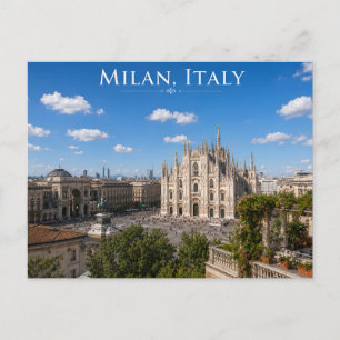 Duomo Cathedral City Skyline Postcard