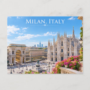 Duomo Cathedral City View Postcard