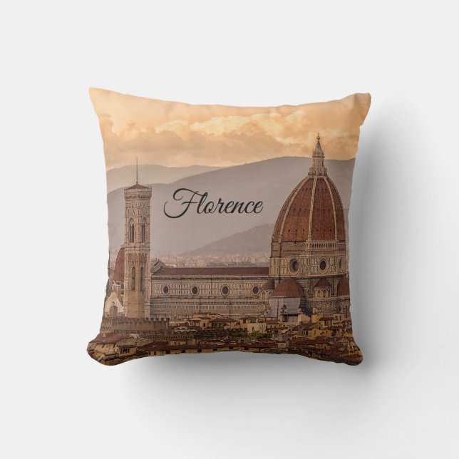 Duomo di Firenze Florence Italy Design Cushion (Front)