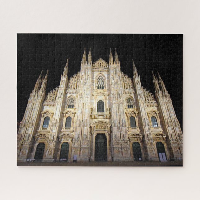 Duomo di Milano at Night - 16x20 - 520 pcs. Jigsaw Puzzle (Horizontal)