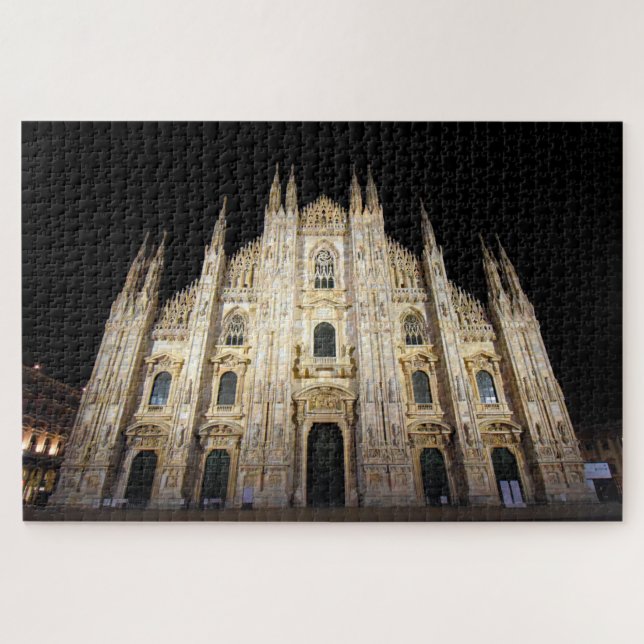 Duomo di Milano at Night - 20x30 - 1014 pcs. Jigsaw Puzzle (Horizontal)