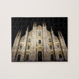 Duomo di Milano at Night - 8x10 - 110 pc Jigsaw Puzzle