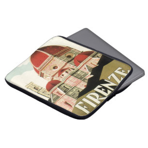Duomo in Firenze Florence Italy Vintage Travel Art Laptop Sleeve