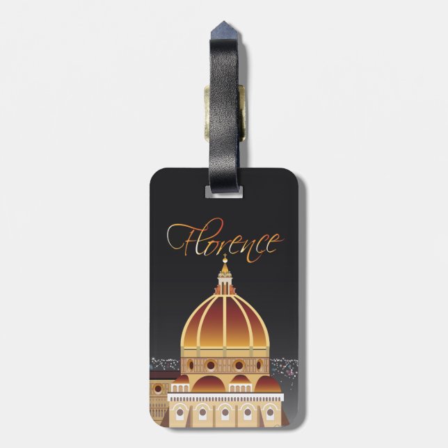 Duomo Luggage Tag (Back Vertical)