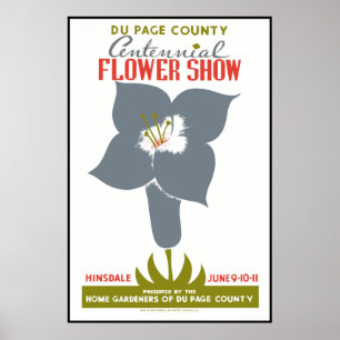 DuPage County Flower Show Poster