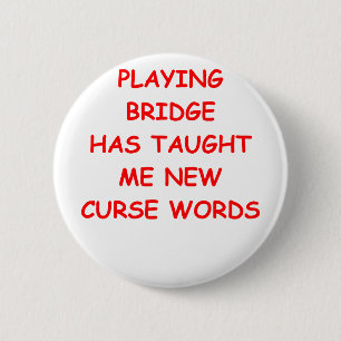 duplicate bridge 6 cm round badge