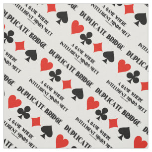 Duplicate Bridge A Game Where Intelligent Minds Fabric
