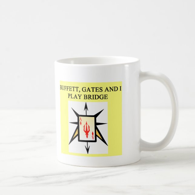 duplicate bridge game player coffee mug (Right)