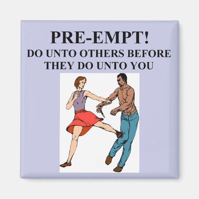 duplicate bridge game player magnet (Front)