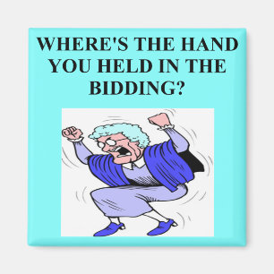 duplicate bridge game player magnet