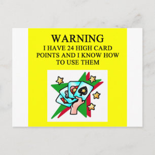 duplicate bridge joke postcard