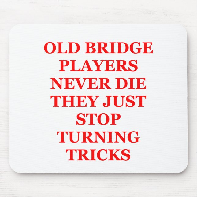 duplicate bridge jokes mouse pad (Front)