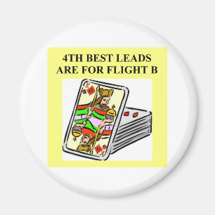 duplicate bridge player design magnet