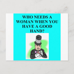 duplicate bridge player design postcard