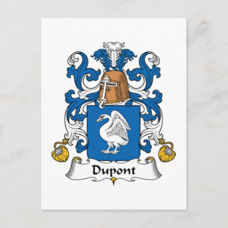 Dupont Family Crest Postcard