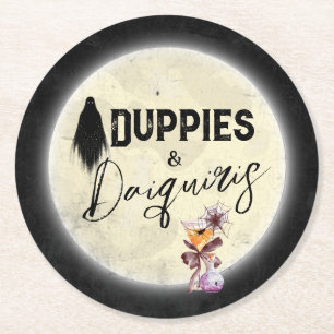 Duppies and Daiquiris Halloween Paper Coaster