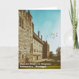 Duques of Braganza Palace, Guimaraes, Portugal. Thank You Card