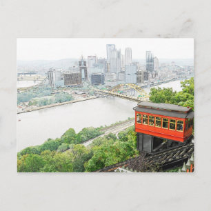 Duquesne Incline in Pittsburgh, Pennsylvania Postcard
