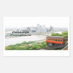 Duquesne Incline in Pittsburgh Pennsylvania Rectangular Sticker