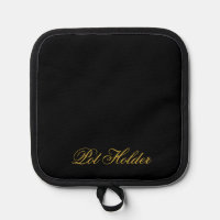 Durable Black Pot Holder for Safe Handling
