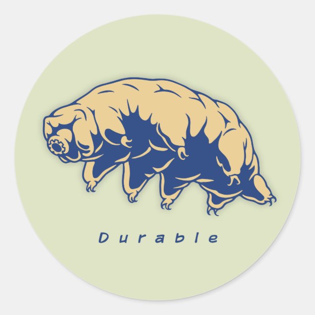 Durable - Tardigrade Classic Round Sticker (Front)