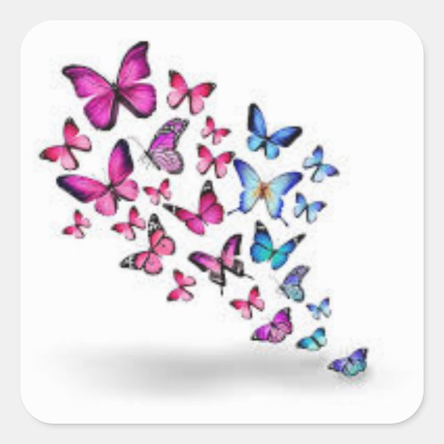 Durable & Weatherproof Square Sticker (Front)