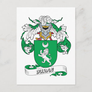Duran Family Crest Postcard