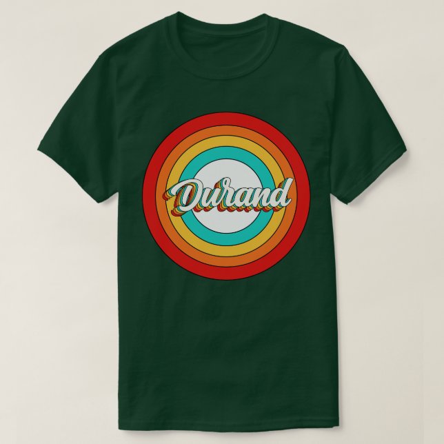 Durand Name Shirt Vintage Durand Circle (Design Front)