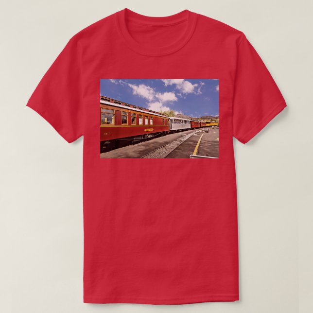 Durango And Silverton Rail Road Passenger Cars T-Shirt (Design Front)