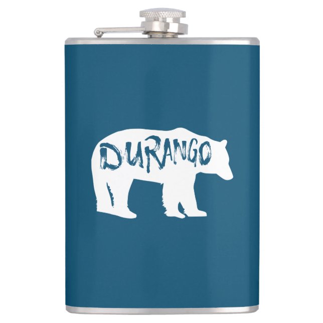 Durango Bear Hip Flask (Front)