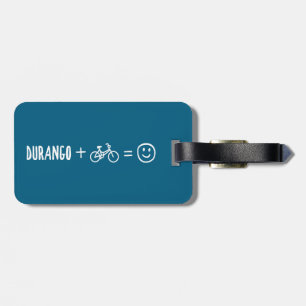Durango Colorado Plus Bikes Makes You Happy Luggage Tag