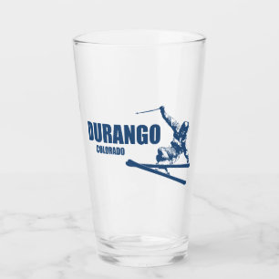 Durango Colorado Skier Glass