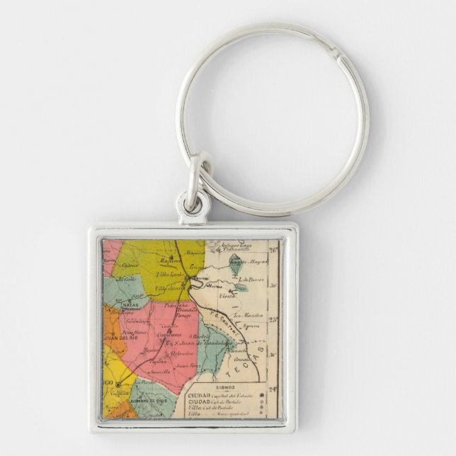 Durango, Mexico Key Ring (Front)