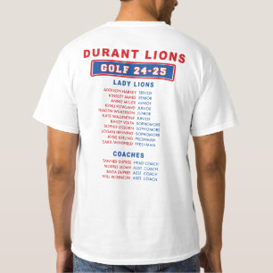 Durant Lady Lion State /  Golf 24-25 T-Shirt