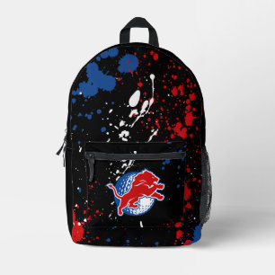 Durant Lions Golf - Splatter Paint Printed Backpack