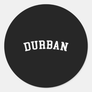 Durban  classic round sticker