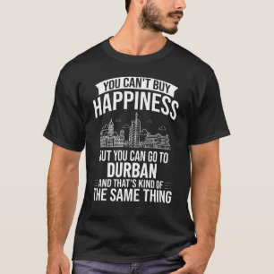 Durban South Africa City Skyline Map Travel T-Shirt