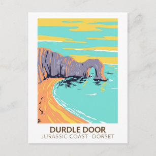 Durdle Door On Jurassic Coast In Dorset England Postcard