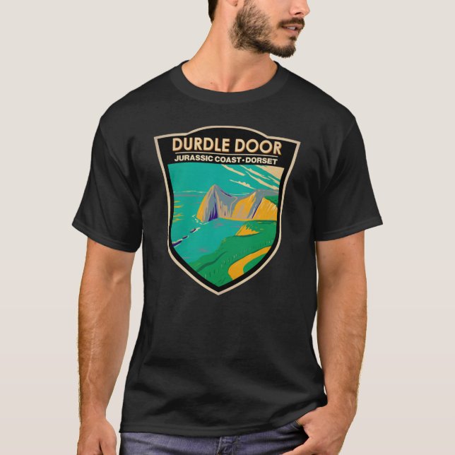 Durdle Door On Man of War Bay In Dorset England T-Shirt (Front)
