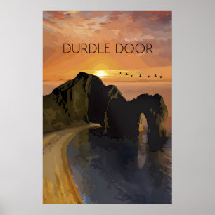 Durdle Door Travel Poster