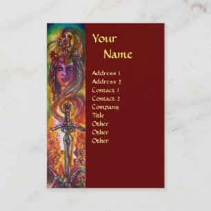 DURENDAL , ROMANTIC SWORD AND THE ANGEL MONOGRAM BUSINESS CARD