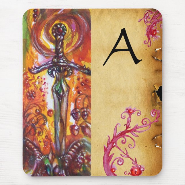DURENDAL , ROMANTIC SWORD AND THE ANGEL MONOGRAM MOUSE PAD (Front)
