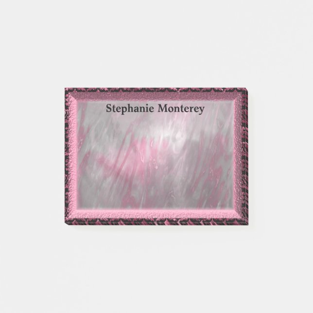 Durenfield Petal Elegant Monogram Post-it Notes (Front)