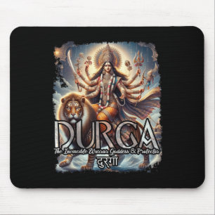 Durga Goddess War Hindu Mythology Devi Shakti Mouse Pad
