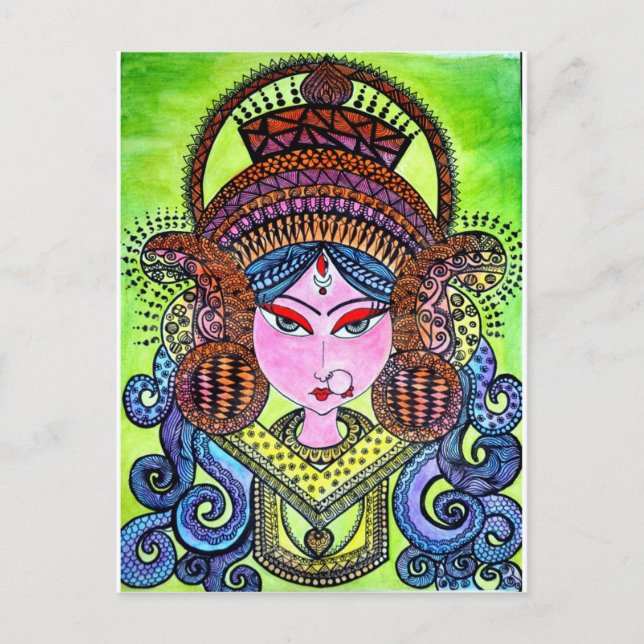 Durga Maa Postcard (Front)