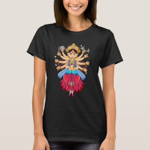 Durga puja Diwali festival Happy Navratri Goddess T-Shirt